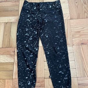 Terez splatter paint cropped athletic leggings